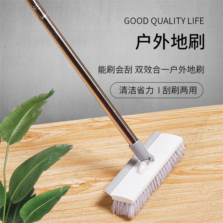 이중 효과 1 개 실외 실내 긁기 브러시 이중 목적 없음 데드 앵글 청소 브러시 바닥 타일 유리 청소 아티팩트