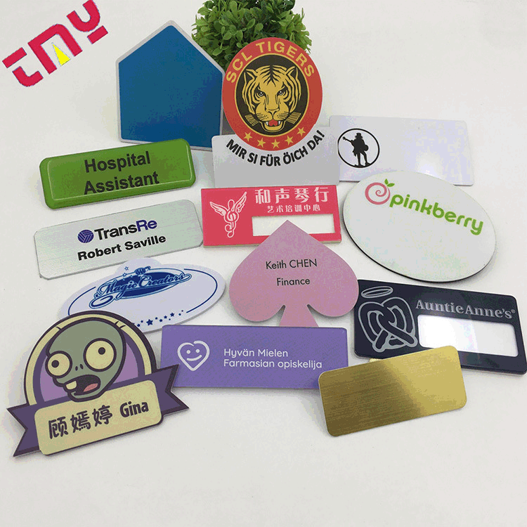 奶茶胸牌 制作PVC塑料磁性胸牌 PVC员工胸牌制作 咖啡店胸牌
