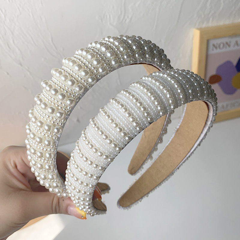 Fashion Pearl Hairband  Ladies Retro   Headband Wholesale display picture 4