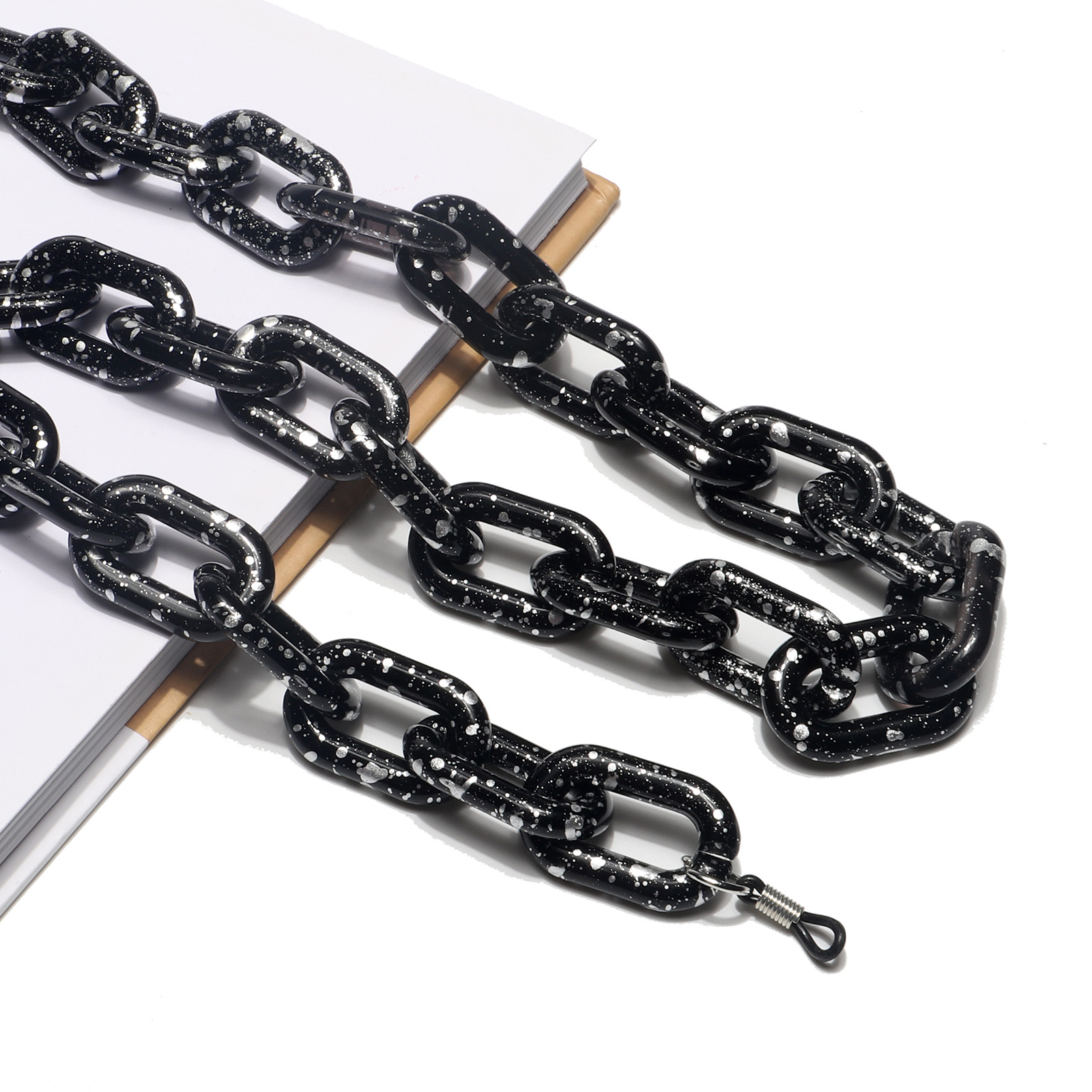45g Weight Plastic Material White, Black Color Acrylic Glasses Chain Simple Retro Thick Glasses Rope Fashion Glasses Chain Wholesale Nihaojewelry 4
