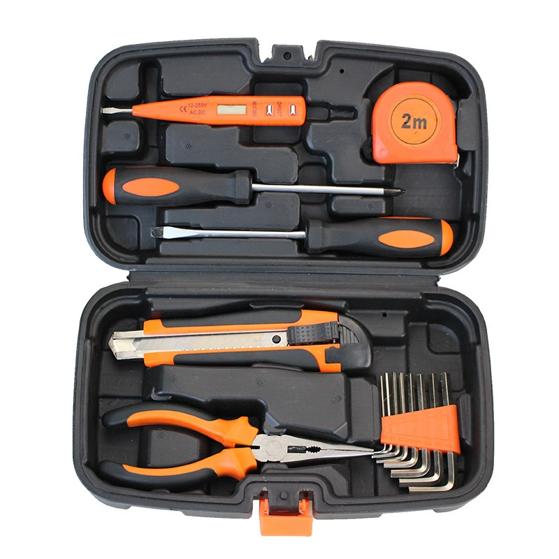 Hardware Toolbox Set, Multi-Piece Home Repair Kit, Portable Case, 9–157 pcs