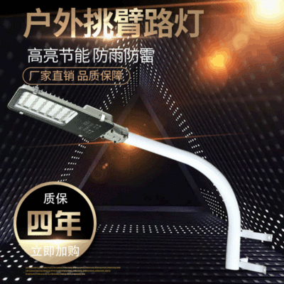 LED路灯户外防水50W飞机火炬新星220V灯头新农村电线杆挑臂路灯