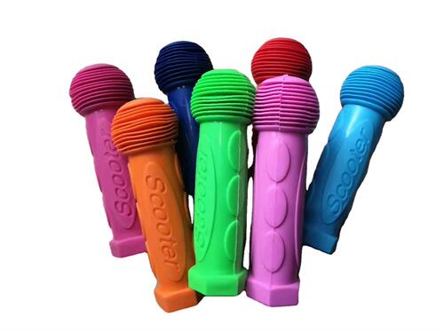 Wholesale bicycle rubber handlebar covers/children's three-wheel mountain bike stroller scooter colorful handlebar cover accessories supplies