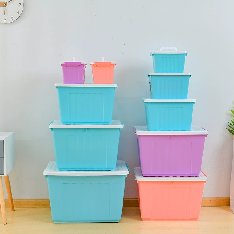 Пластиковый ящик для хранения в японском стиле ящик для хранения всякой домашней одежды ящик для хранения игрушек большой и средний размер небольшой автомобильный ящик для хранения