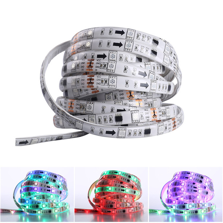 厂家直销 led跑马灯条 闪烁室外招牌防水灯条七彩变色霓虹灯