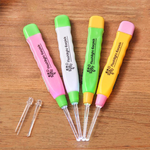 New Japanese-style luminous ear scoop with light for ear cleaning, non-slip ear scoop with blister packaging, safe ear cleaner