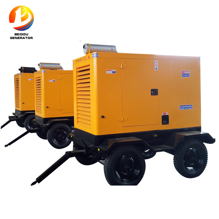 厂家供应移动型防雨发电机组 低排放性能可靠玉柴130kw柴油发电机