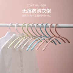 ins宿舍大人衣服架護領成人衣掛防滑家用涼衣架批發無痕塑料衣架