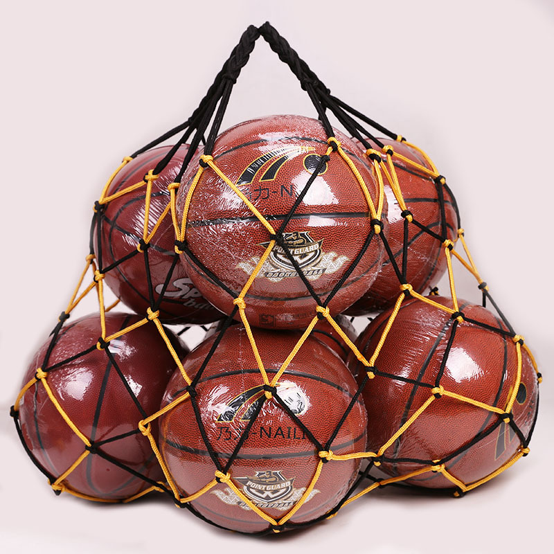 篮球排球足球大网兜装多个球编织绳足球收纳袋便携式手提足球网兜|ms