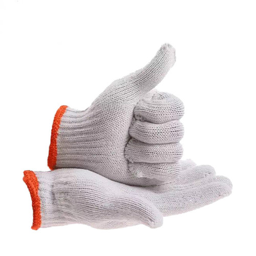 Cotton gauze gloves construction thickened wear-resistant labor protection gloves work site work gardening line gloves