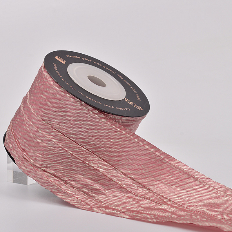 Impresión de la cinta arco regalo cuerda cinta plisada coreana accesorios de embalaje en stock al por mayor Corea del Sur cinta de poliéster