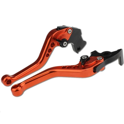 Brake Lever – Motorcycle Safety Supplies - short-147-orange-black-dot