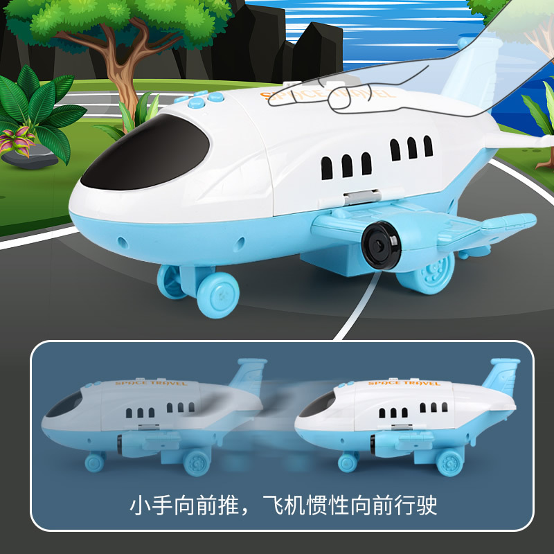 Juguete para niños avión niño de tres años bebé rompecabezas resistente a caídas de gran tamaño 2021 traje de coche nuevo