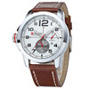 Mens Watches Leather Band Date Business Quartz Wrist Watch