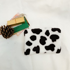 Korean Instagram-style cute girl plush cow-shaped coin purse, portable phone case, mini coin organizer