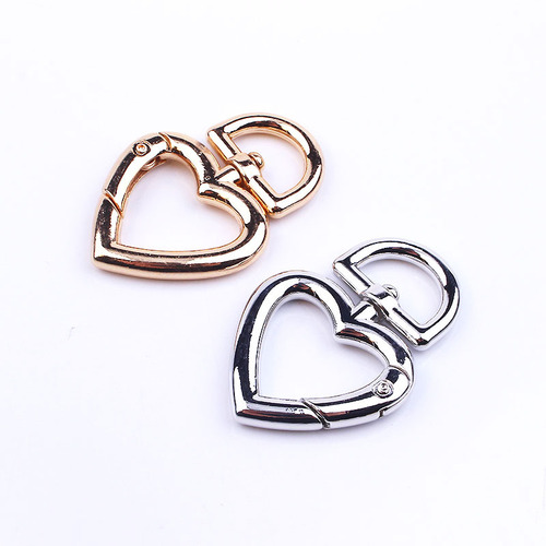 Heart-shaped metal keychain accessory, unique keychain, zinc alloy keychain chain decoration accessories DIY kit, keychain