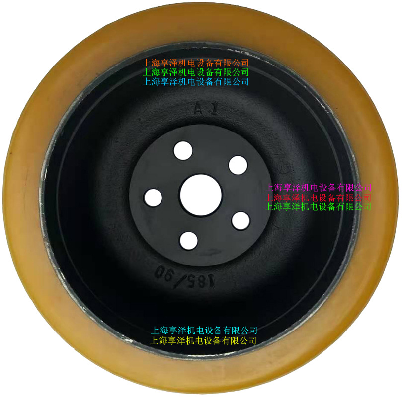 海斯特P2.2后轮转向轮子 hyster堆垛车滚轮驱动轮电机轮橡皮轮胎