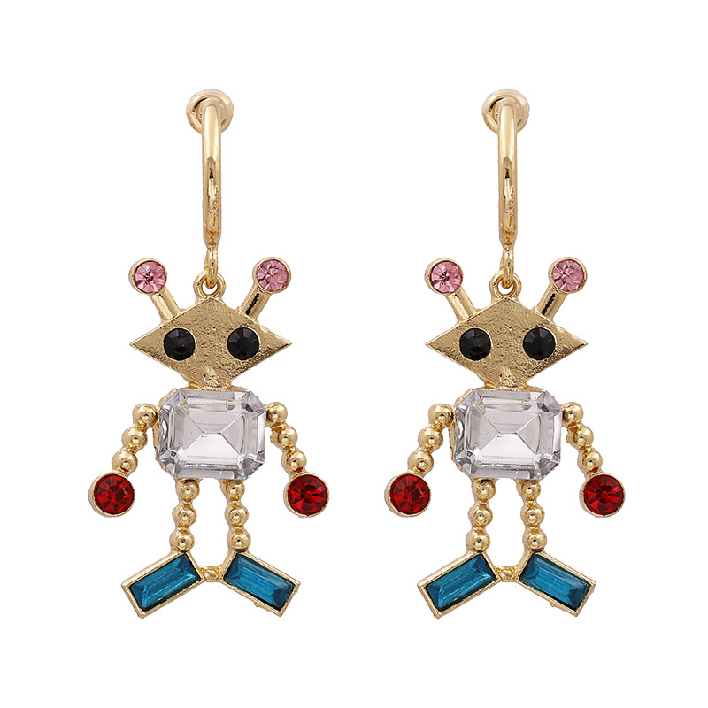 Nueva Moda Simple Robot Pendientes Para Mujeres Al Por Mayor display picture 7