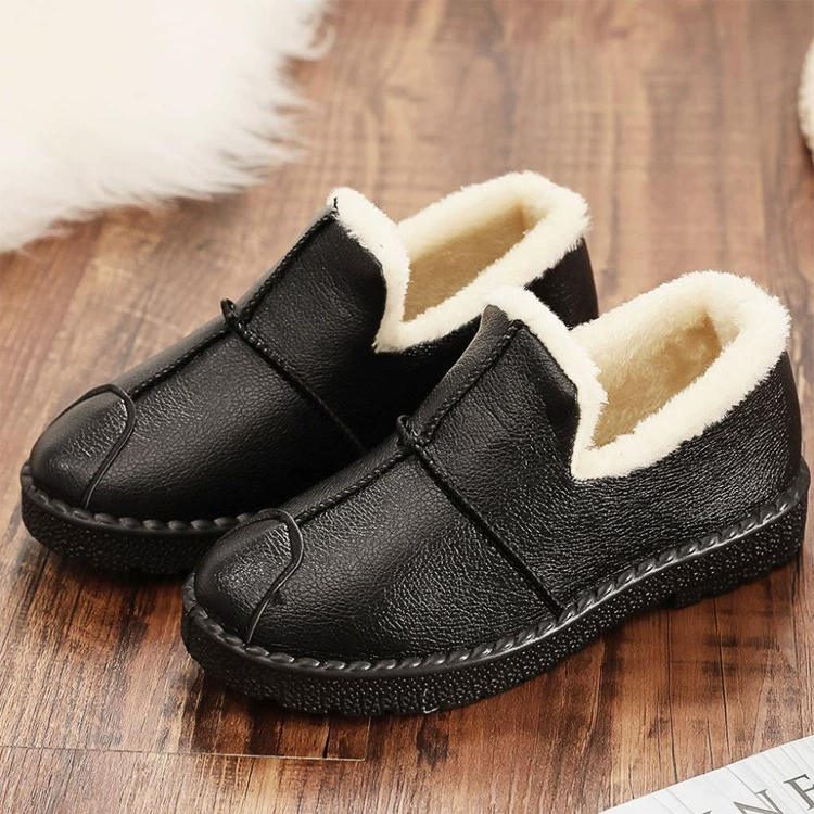 Warm footwear, keep warm boots for mother for leisure, Korean style