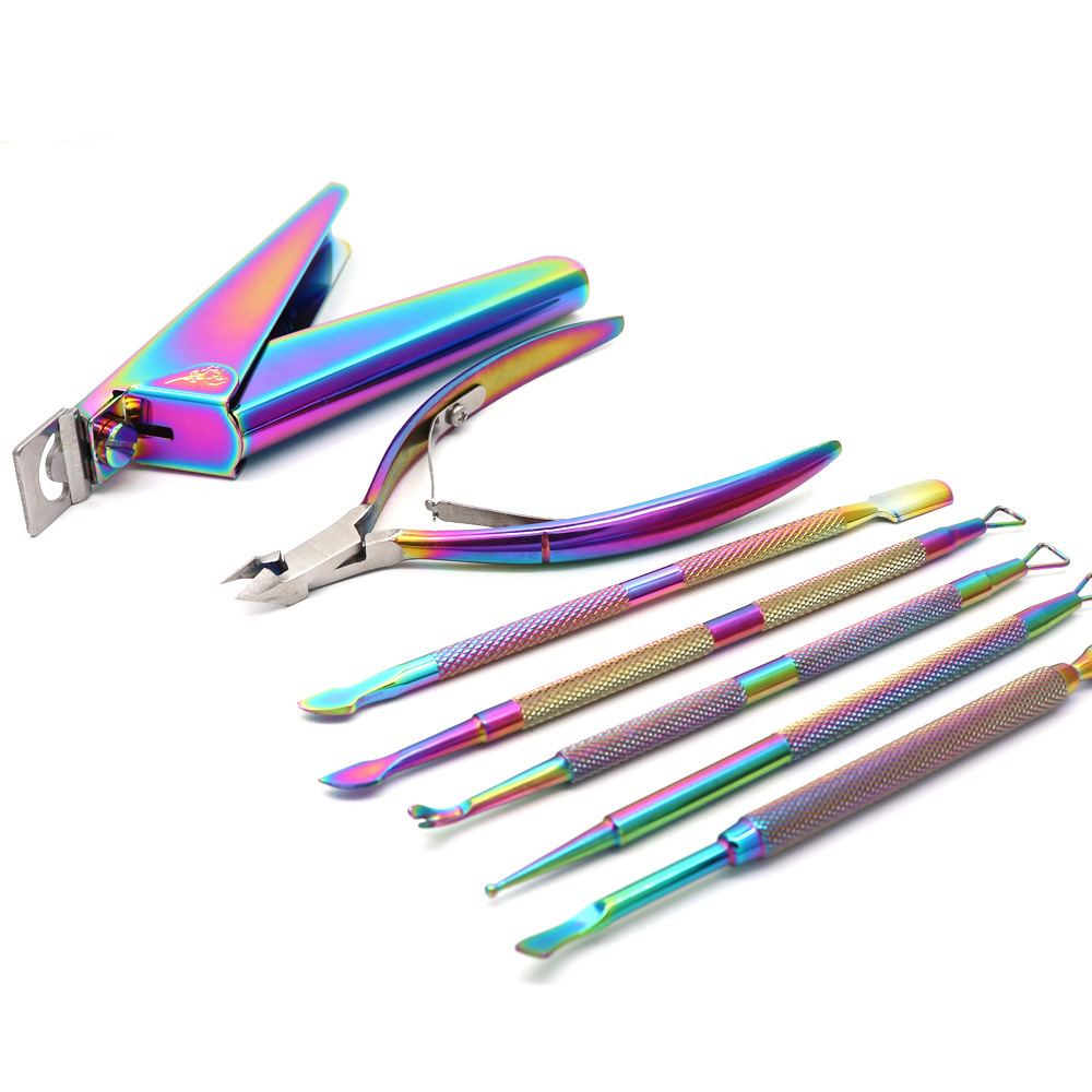 Set stainless steel for manicure