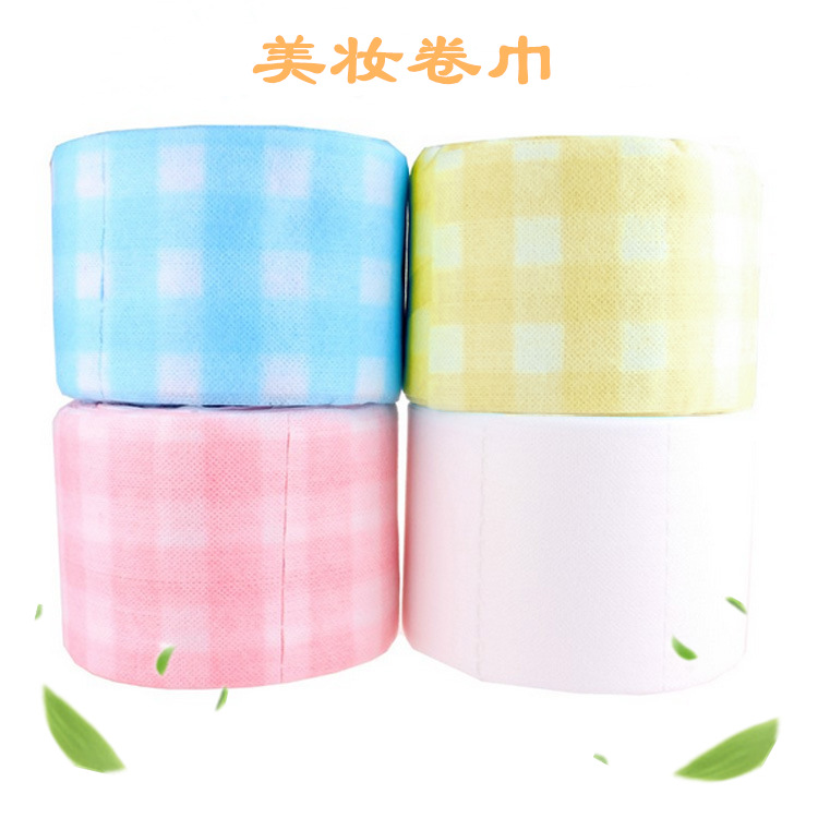 美甲巾卸甲巾洗甲棉片不掉毛无纺布卷巾一次性清洁擦洗指甲油专用