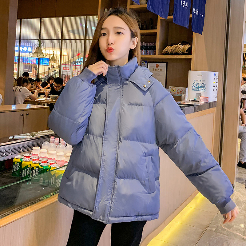 2020 nueva ropa de algodón coreana suelta ropa de pan de invierno de mujer abrigo corto chaqueta de algodón de moda