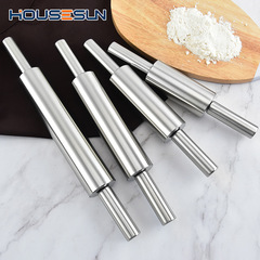 Manufacturer wholesale baking kitchen tools household stainless steel flour stick rolling pin flour stick pressing rolling pin