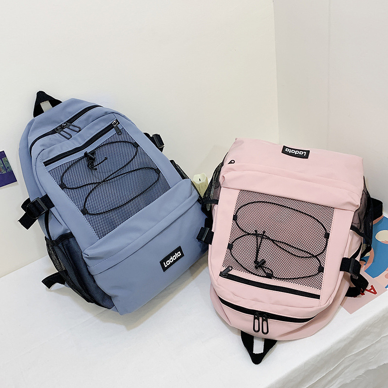 All-match waterproof backpack Korean bag...