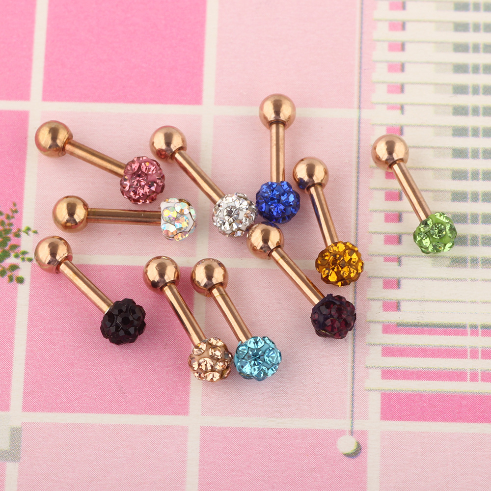 Labret piercing jewelry detail image