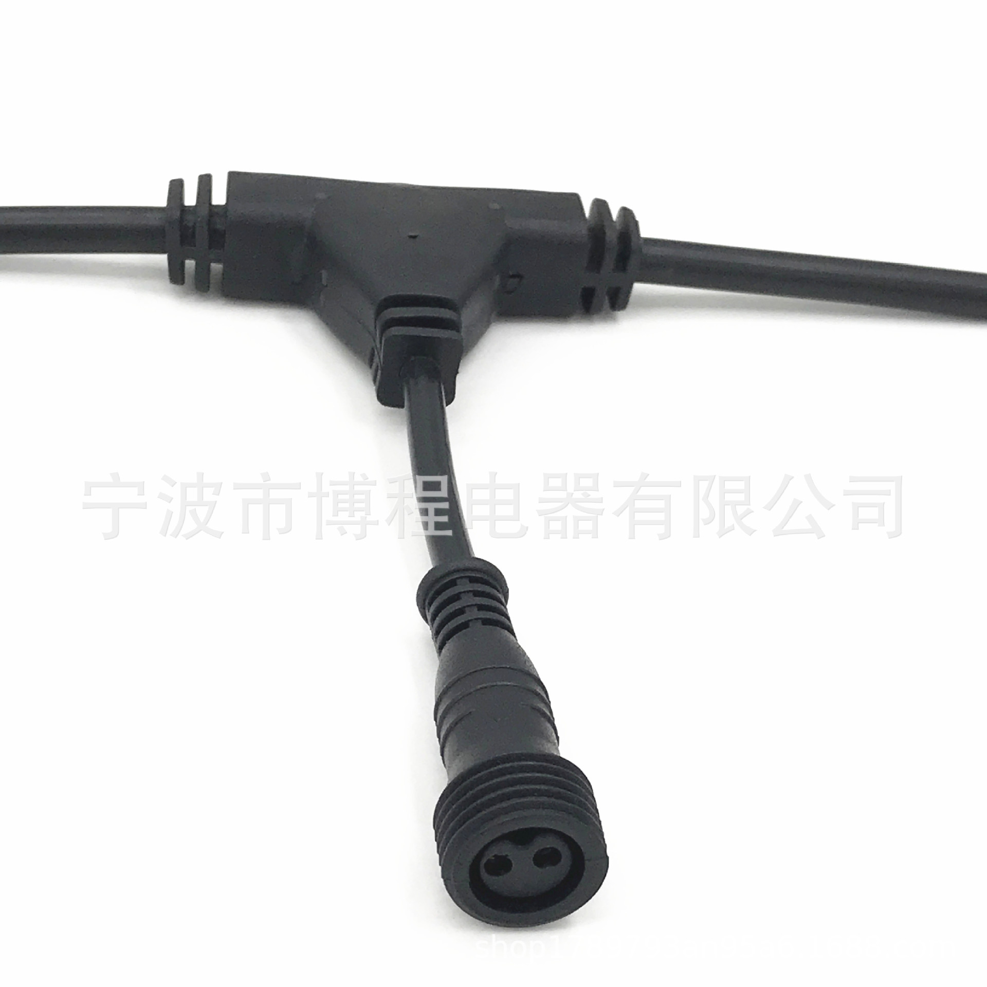 防水接头灯串E27灯串线欧规美规灯串户外防水接头线E26灯串电源线