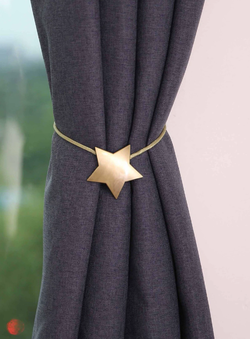 Фабрика внешней торговли экспортирует европейские металлические звездные шторы с магнитными пряжками и пряжками для штор креативная установка без пробивания