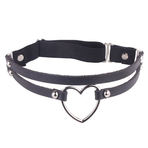 Japanese and Korean sexy mushroom nail leg chain leg cuff soft girl punk leather large peach heart leg ring social media star street style accessory