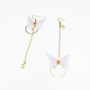 Retro asymmetrical earrings, simple and elegant design