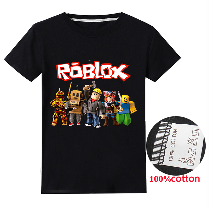 Roblox Printed Cartoon Casual Summer Kidsren's Short-Sleeved T-Shirt Kidsren's Clothing Tt1678