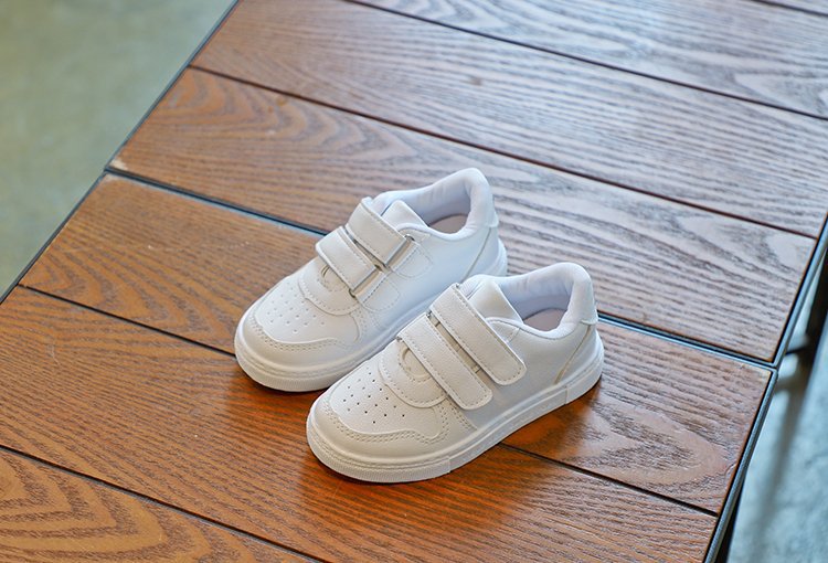 Bambini Little 2022 Primavera Nuova Edizione Coreana Ragazzi e Ragazze Board Bianco Nero Scarpe Casual Scuola Primaria Studenti_voghion.com