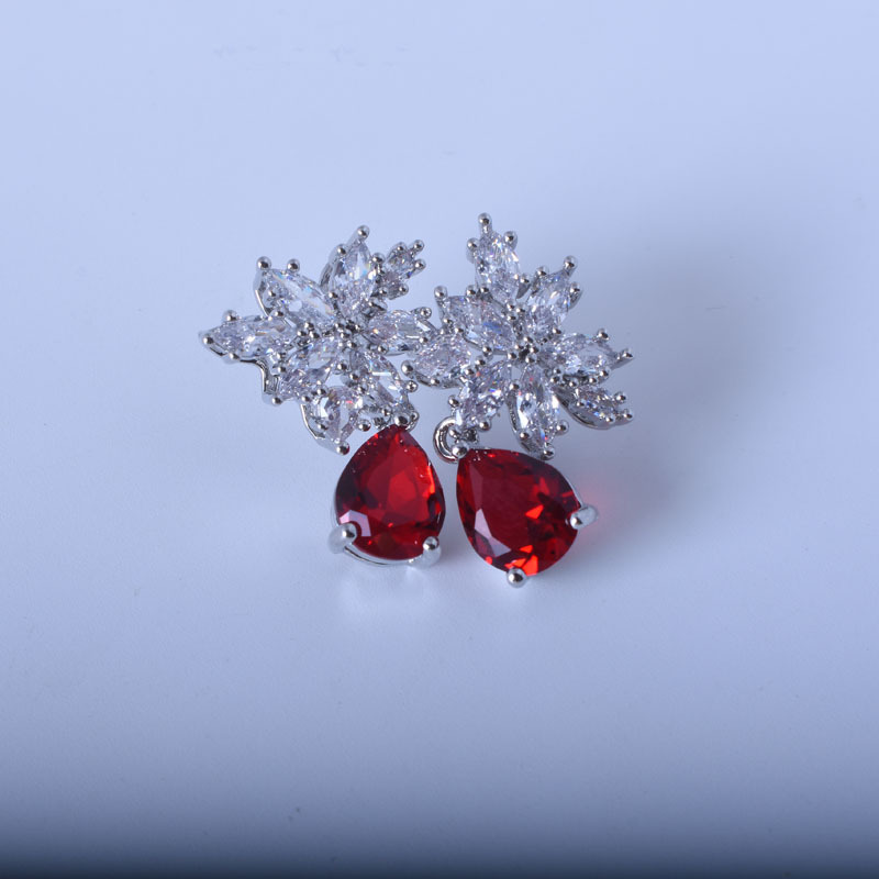 stone inlay drop-shaped