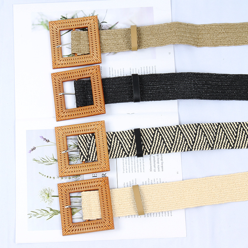 100g Weight Belt Classification 1 Piece Quantity Commute Solid Color Cloth Woven Belt Women's Woven Belts