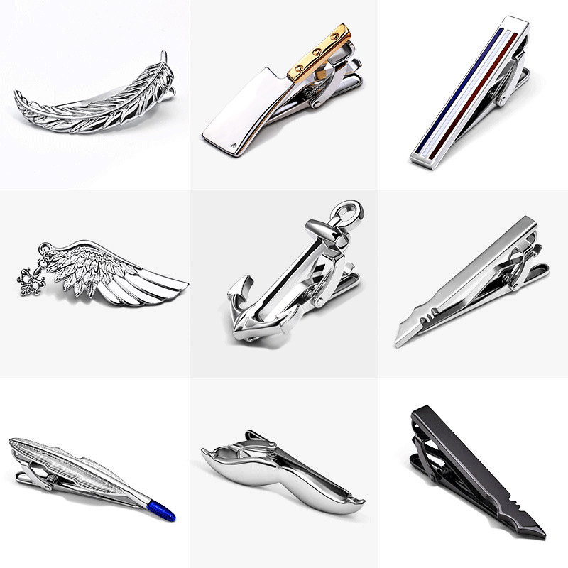 Tie clip collar clip Korean version Men'...