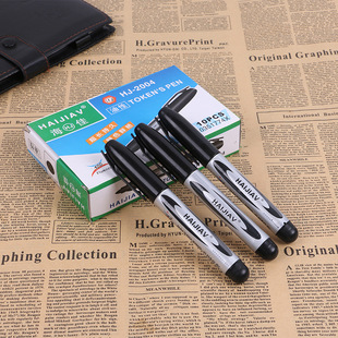 Haijia 2004 Black Oil Marker Express Logistics Big Head Gouxian Pen Red and Blue Marker Signature Marker Pen