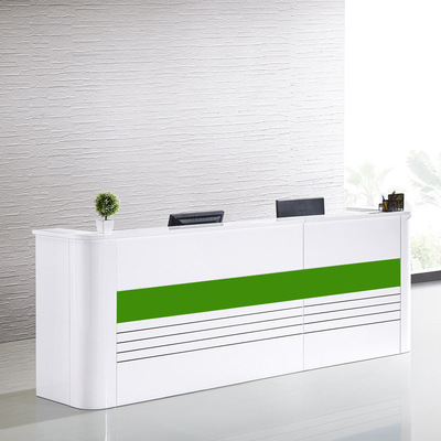 烤漆前台桌公司办公接待台 简约现代迎宾台收银台服务咨询台3624