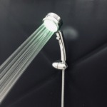 增压款式花洒 一键止水水力发电LED手持喷头温控发光花洒