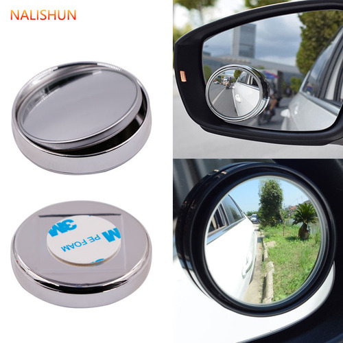 Wide-angle reversing mirror, car rearview mirror, small round mirror, blind spot 360-degree car reflector, auxiliary mirror, blind spot mirror