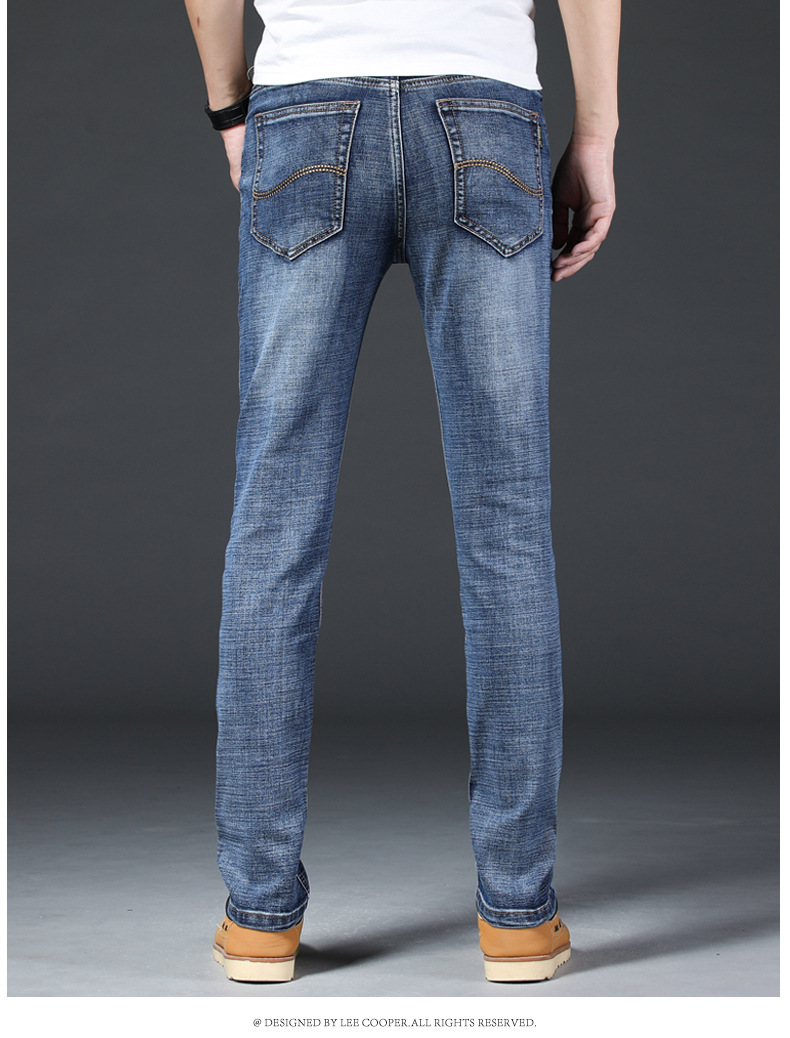 Pantalon jeans Lee coupe droite élastique  - Ref 3426635 Image 12