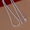 Fashionable jewelry, necklace, Korean style, 3mm, silver 925 sample