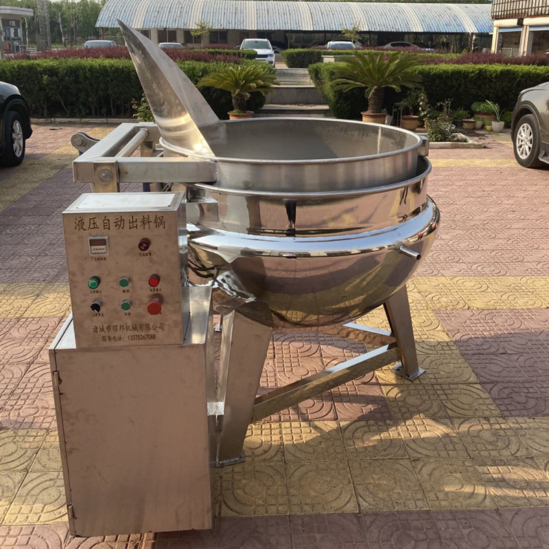 自动夹层锅 商用200L电加热果脯煮锅 工业恒温可倾斜大型蜜饯煮锅
