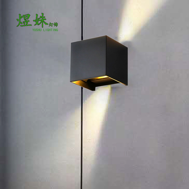 直销现代户外防水创意简约家用酒店过道走廊客厅床头LED室外壁灯|ru