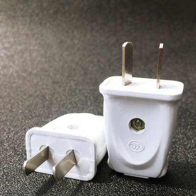 两脚电源线插头可转动二极接线插头|ms