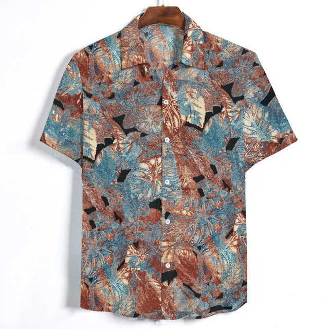 Casual Short Sleeve Floral Shirt New Beach shirt