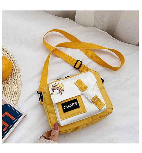 Korean and Japanese style single-shoulder bag, crossbody small bag, women's trendy design, 2020 new fashionable student nylon small crossbody bag undefined