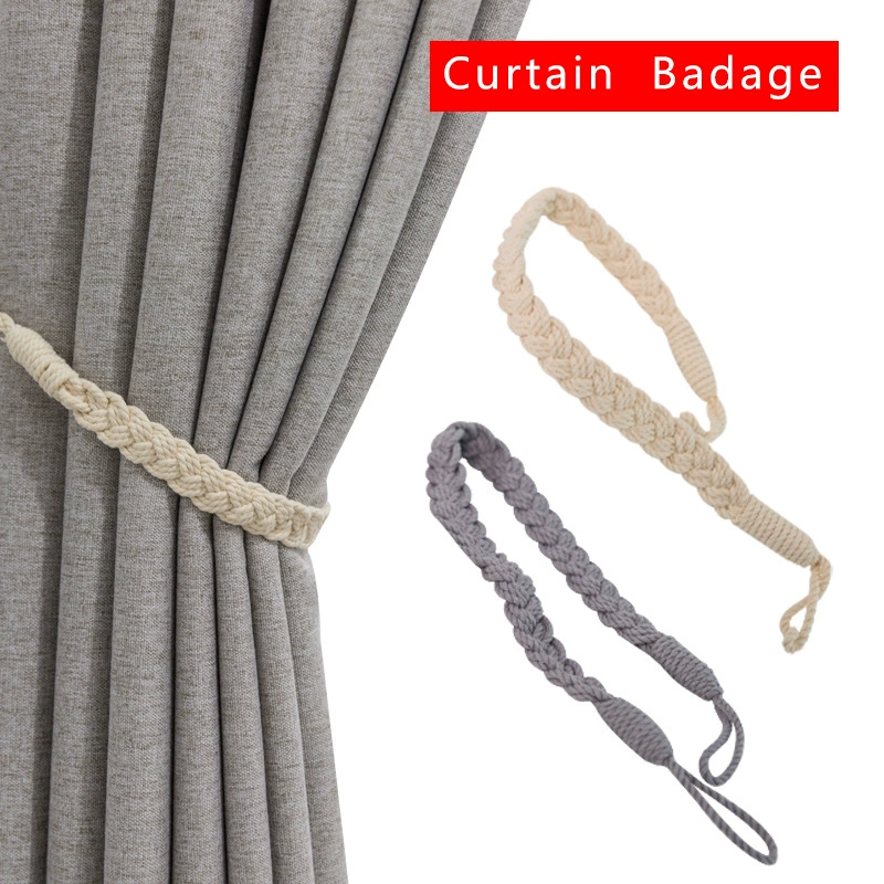 Полиэфирный Плетеный плетеный ремень для штор современный простой скандинавский ремень для штор веревка в наличии оптом